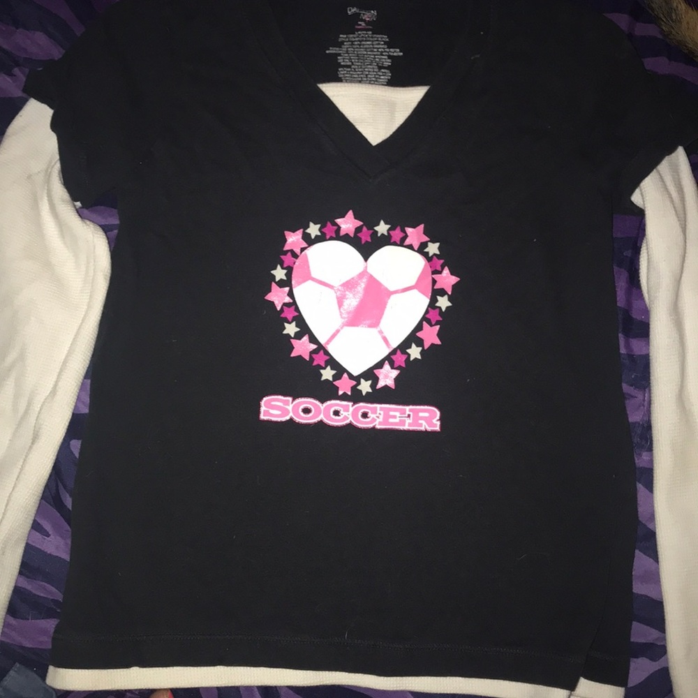 Girls shirt with thermal sleeves